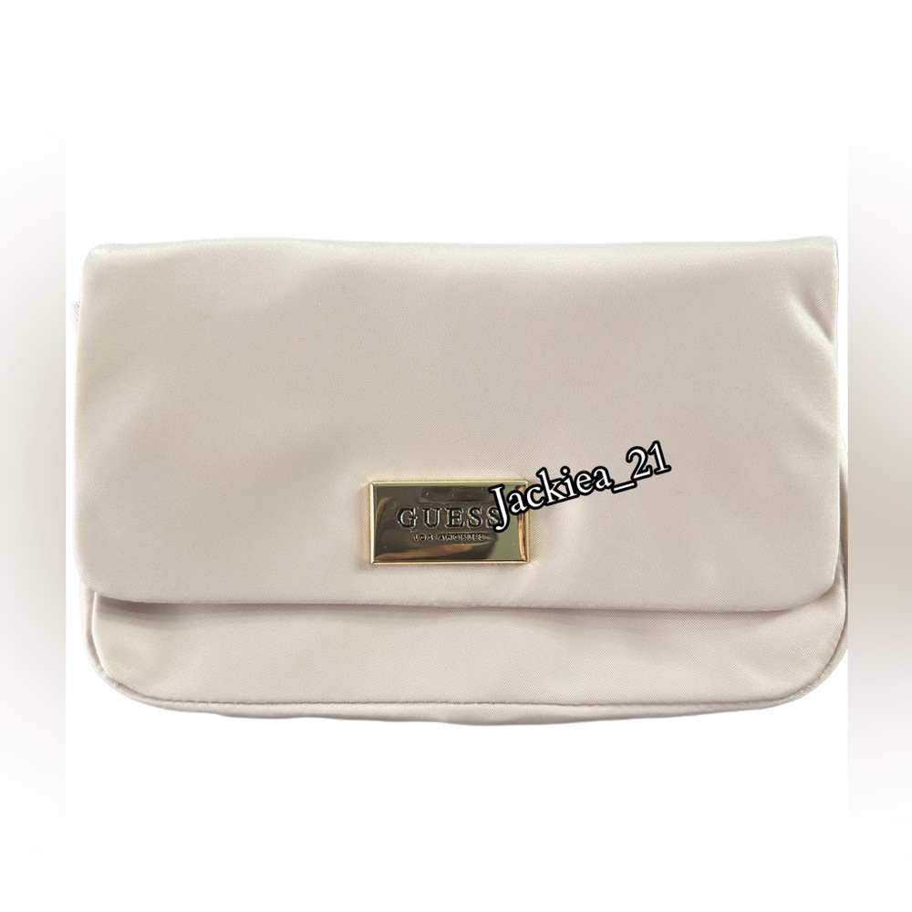 Guess Blush Color Crossbody/wristlet with Fold-Over Flap